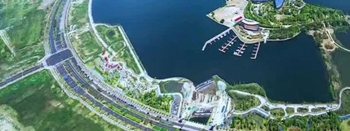 Photograph of the Dishui Lake loop route