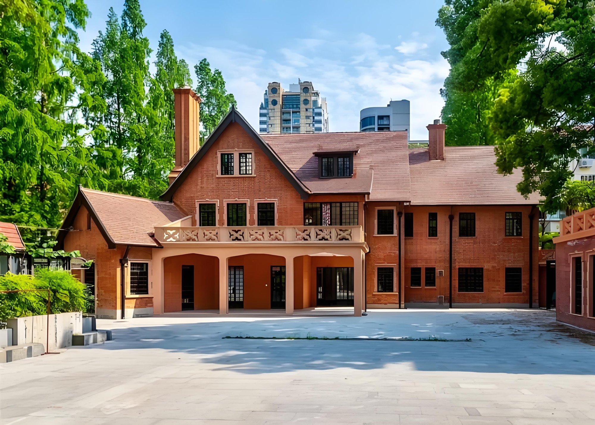Photograph of the Xinhua villa avenue